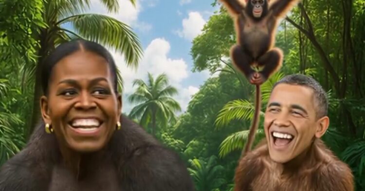 Trump raffigura gli Obama come scimmie in un video 2