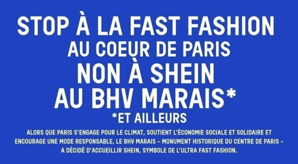 "Raccolte oltre 100.000 firme contro l'apertura di un negozio Shein a Parigi" 3