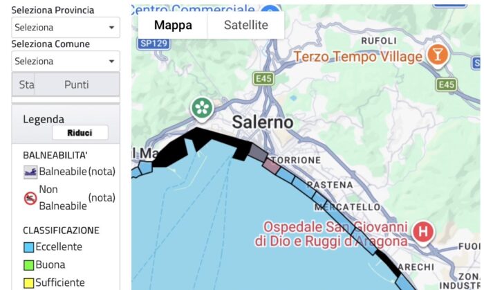 Salerno, La Qualita’ Del Mare E’ Eccellente: Lo Dice L’Arpac 3