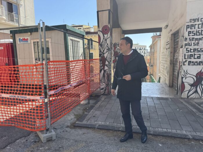 Rione Mutilati, Sopralluogo Di Galdi Per I Lavori All’Ascensore 3
