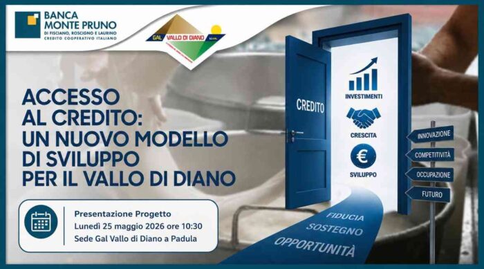 Accesso Al Credito Delle Imprese Del Vallo Di Diano, Convezione Tra Banca Monte Pruno E Gal Vallo Di Diano 3