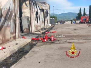 Sant’Arsenio: Capannone Industriale A Fuoco Intervento Dei Vigili Del Fuoco 7