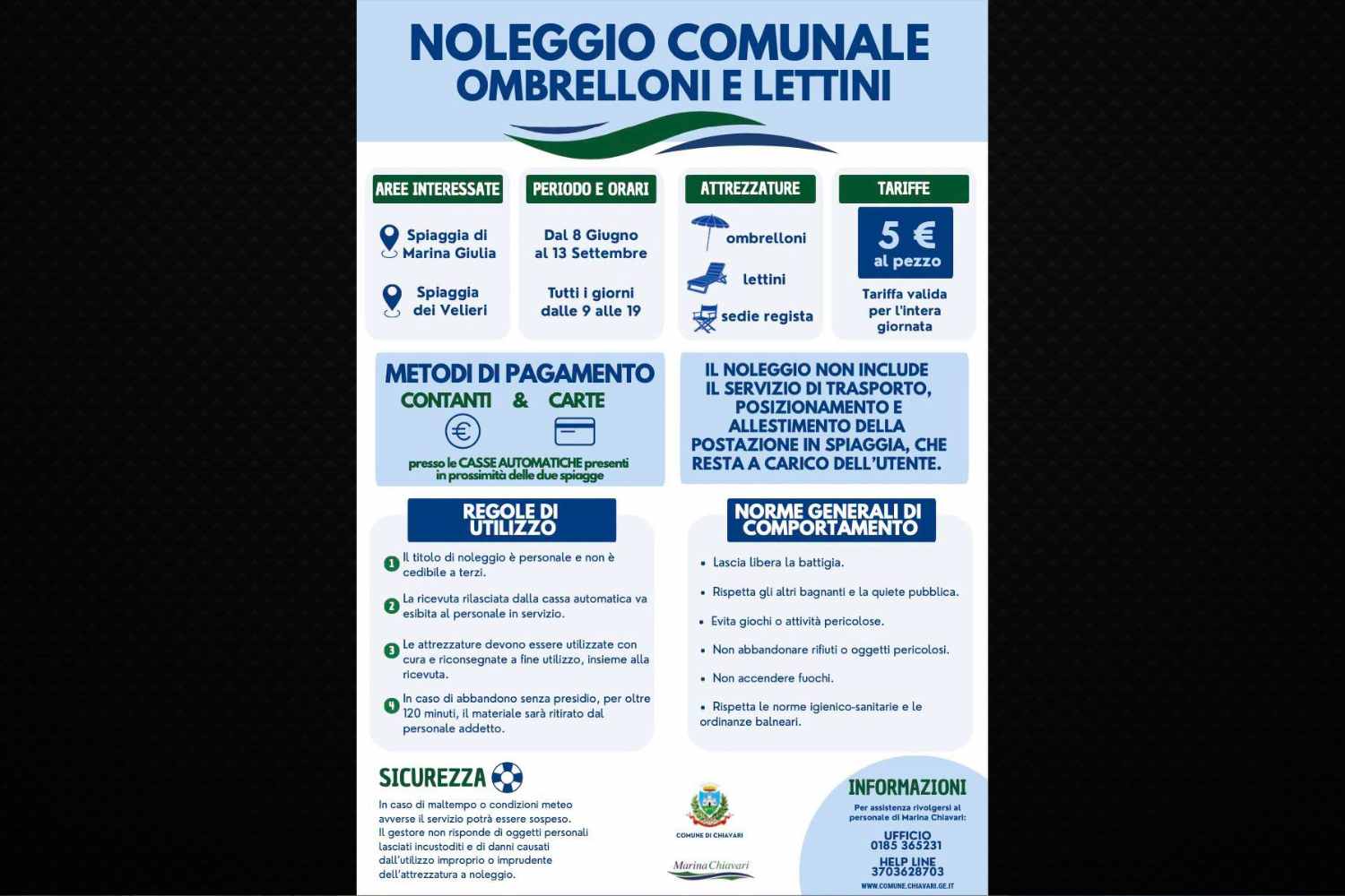 Questo comune ligure affronta l'aumento dei prezzi delle spiagge: ombrelloni e lettini pubblici a 5 euro al giorno. 4 Questo comune ligure affronta l'aumento dei prezzi delle spiagge: ombrelloni e lettini pubblici a 5 euro al giorno. 3