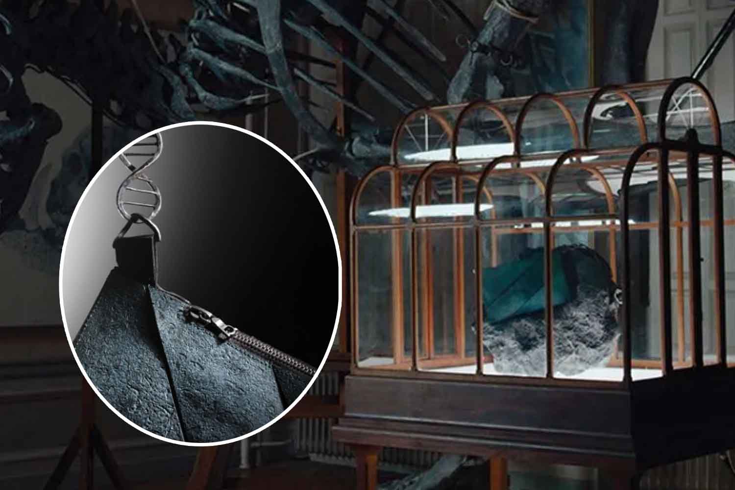 Una borsa in pelle, creata utilizzando il DNA di un T-Rex, è stata messa all'asta senza trovare acquirenti. 3