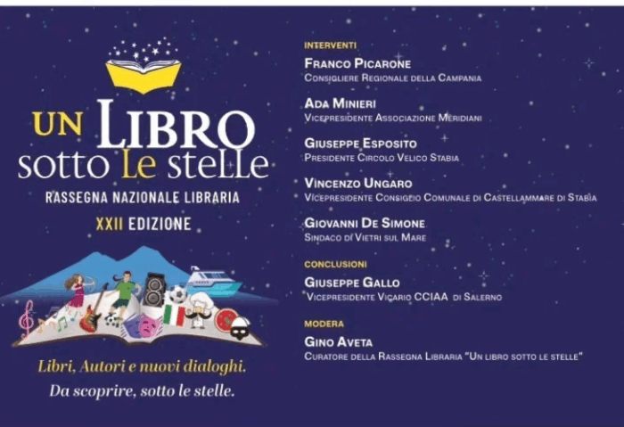 Al Via La Xxii Edizione Della Rassegna Nazionale Libraria #Unlibrosottolestelle 3