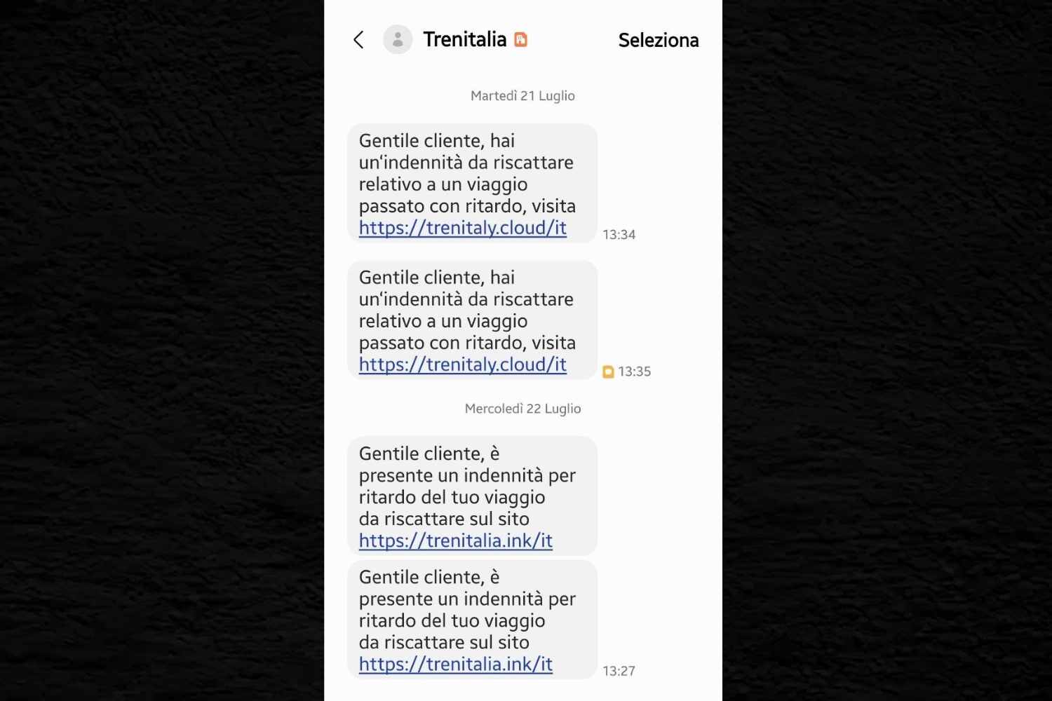 Trenitalia, la frode del falso rimborso: la nostra redazione tra i destinatari degli SMS ingannevoli. 3
